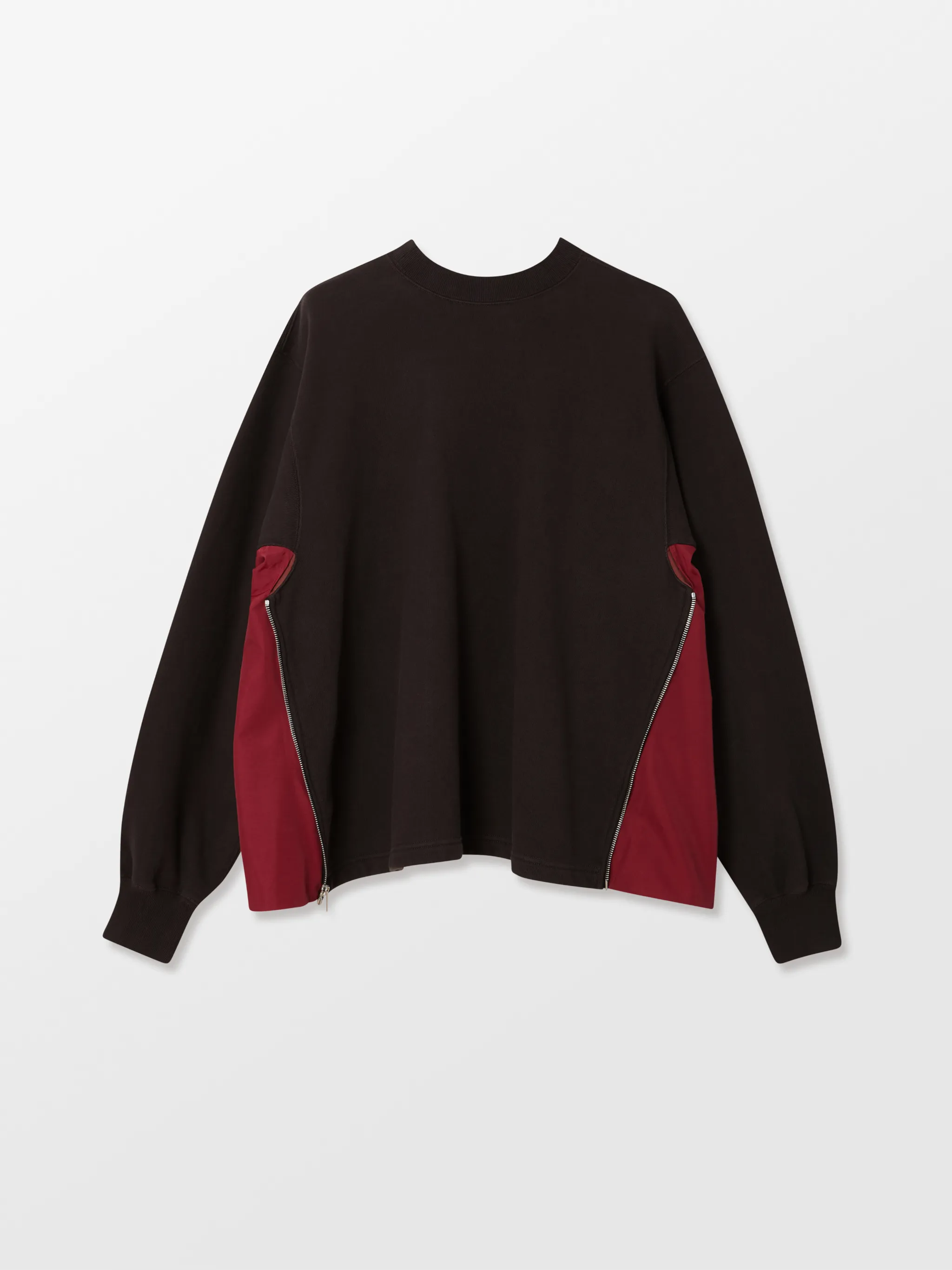 SIDE ZIP LOGO CREWNECK