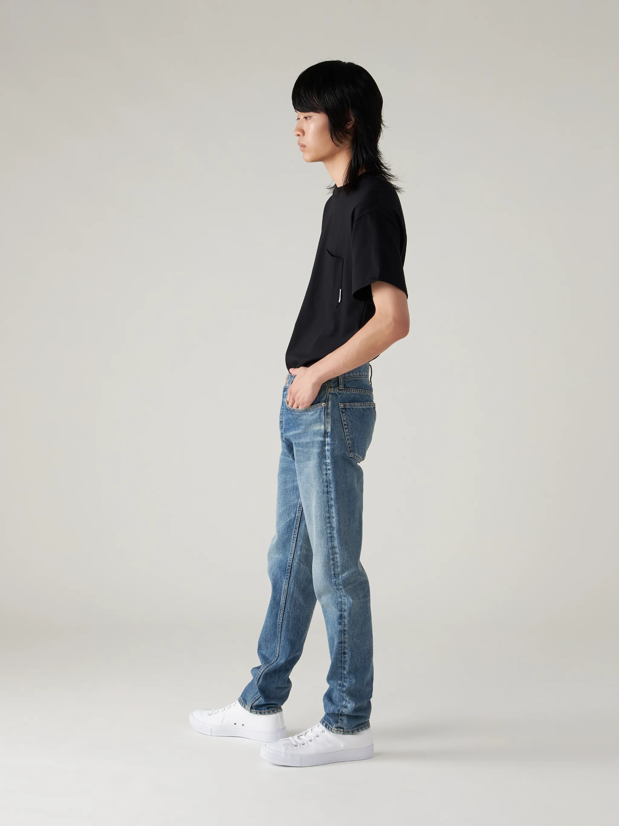 SLIM FIT DENIM PANTS