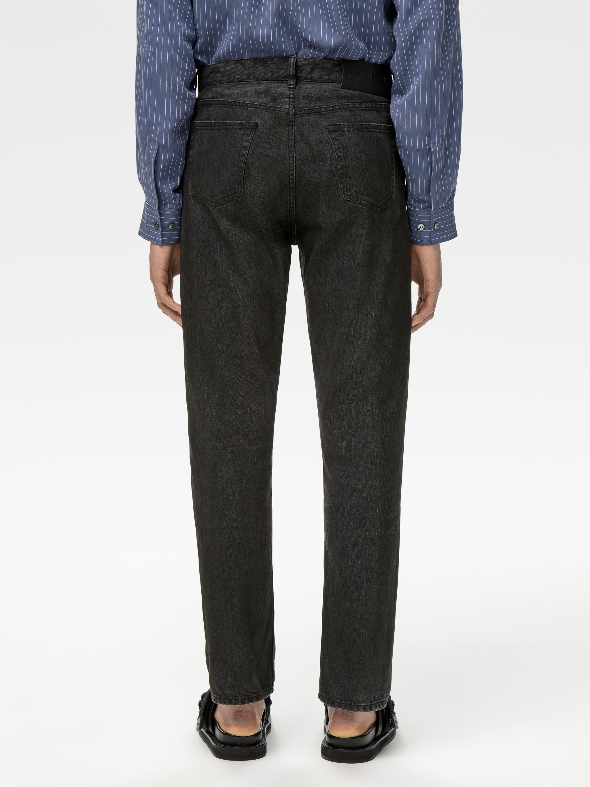 slim fit pleated pants