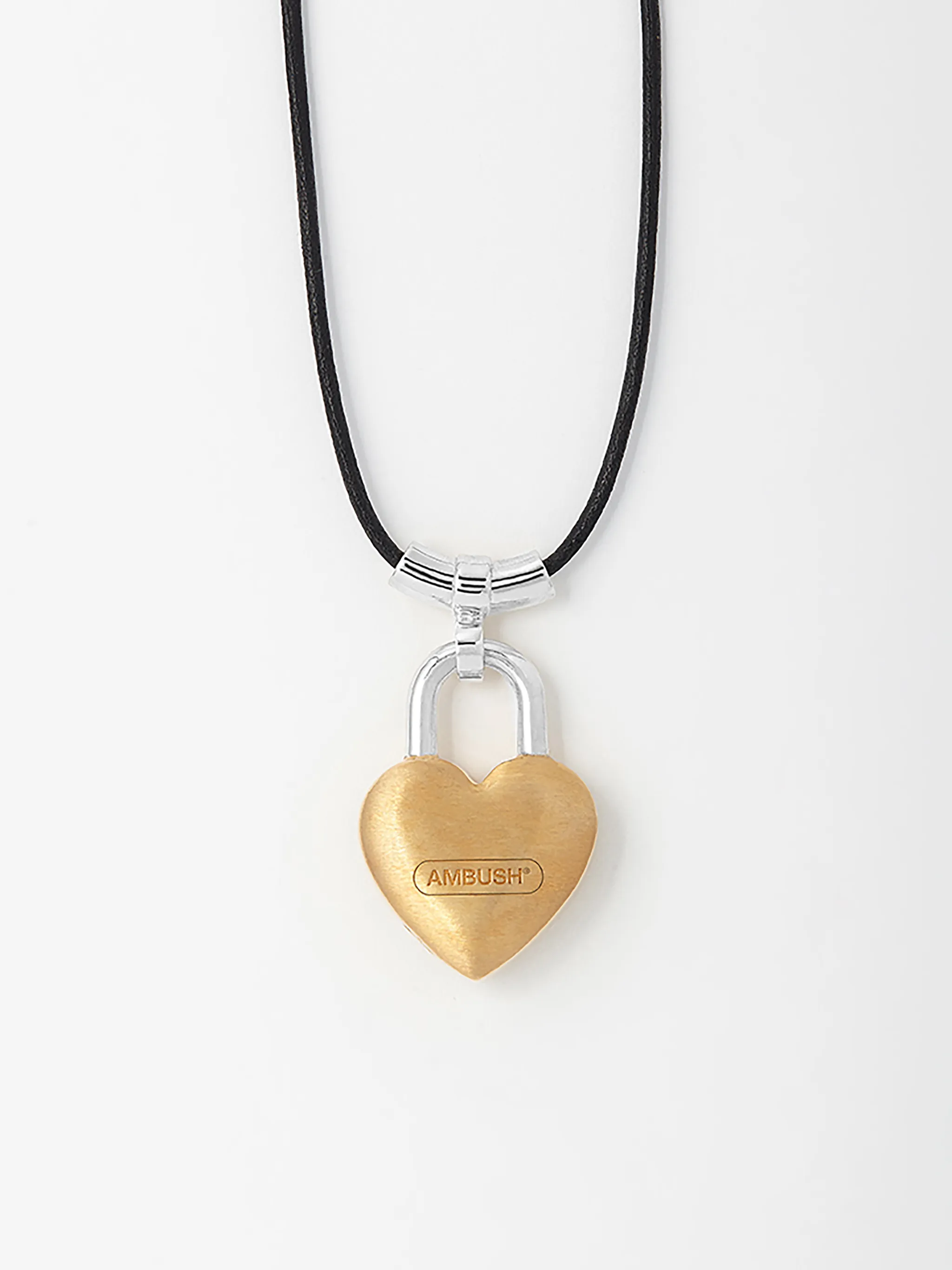 SMALL HEART PADLOCK CHARM NECKLACE