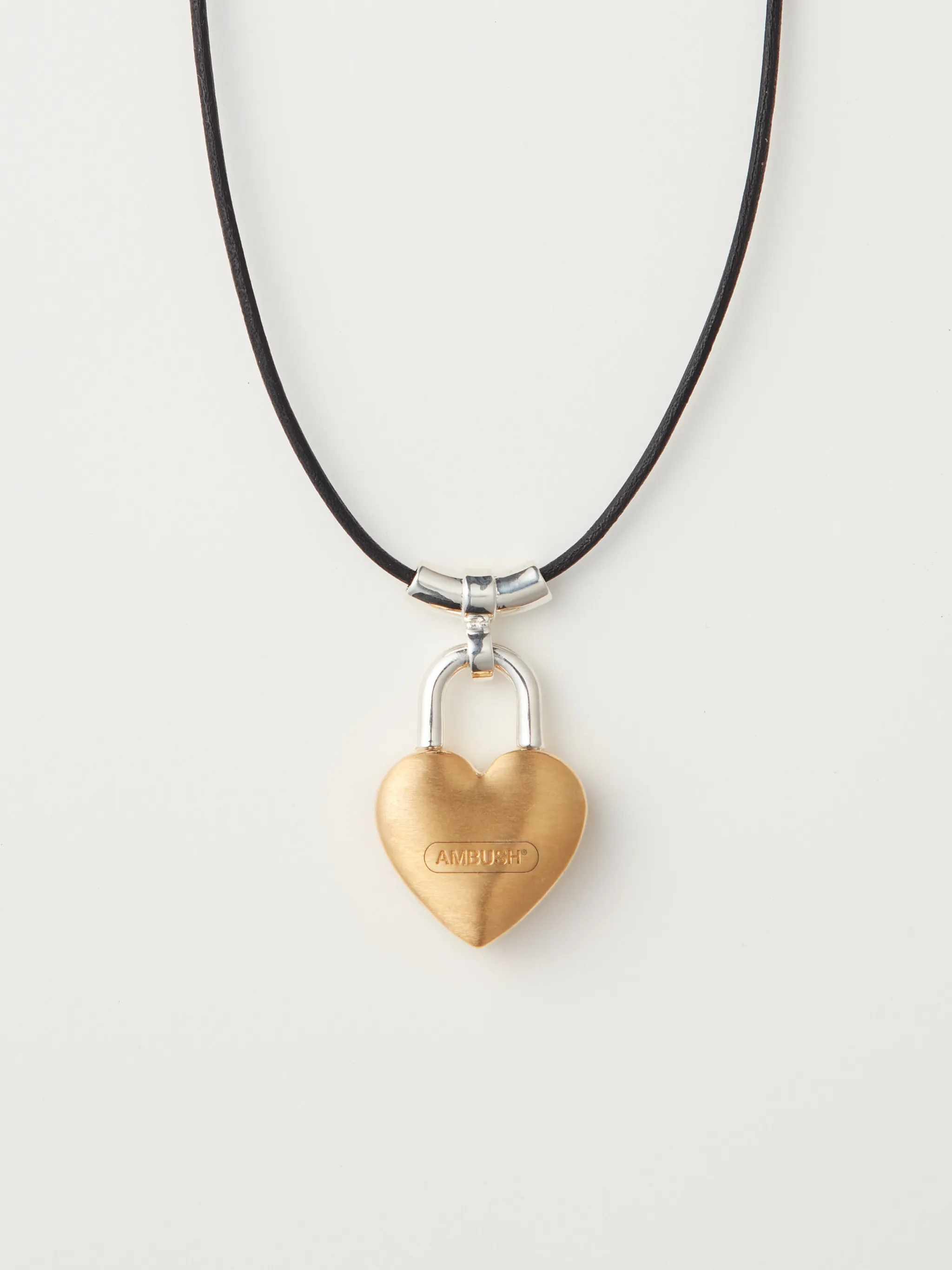 SMALL HEART PADLOCK CHARM NECKLACE