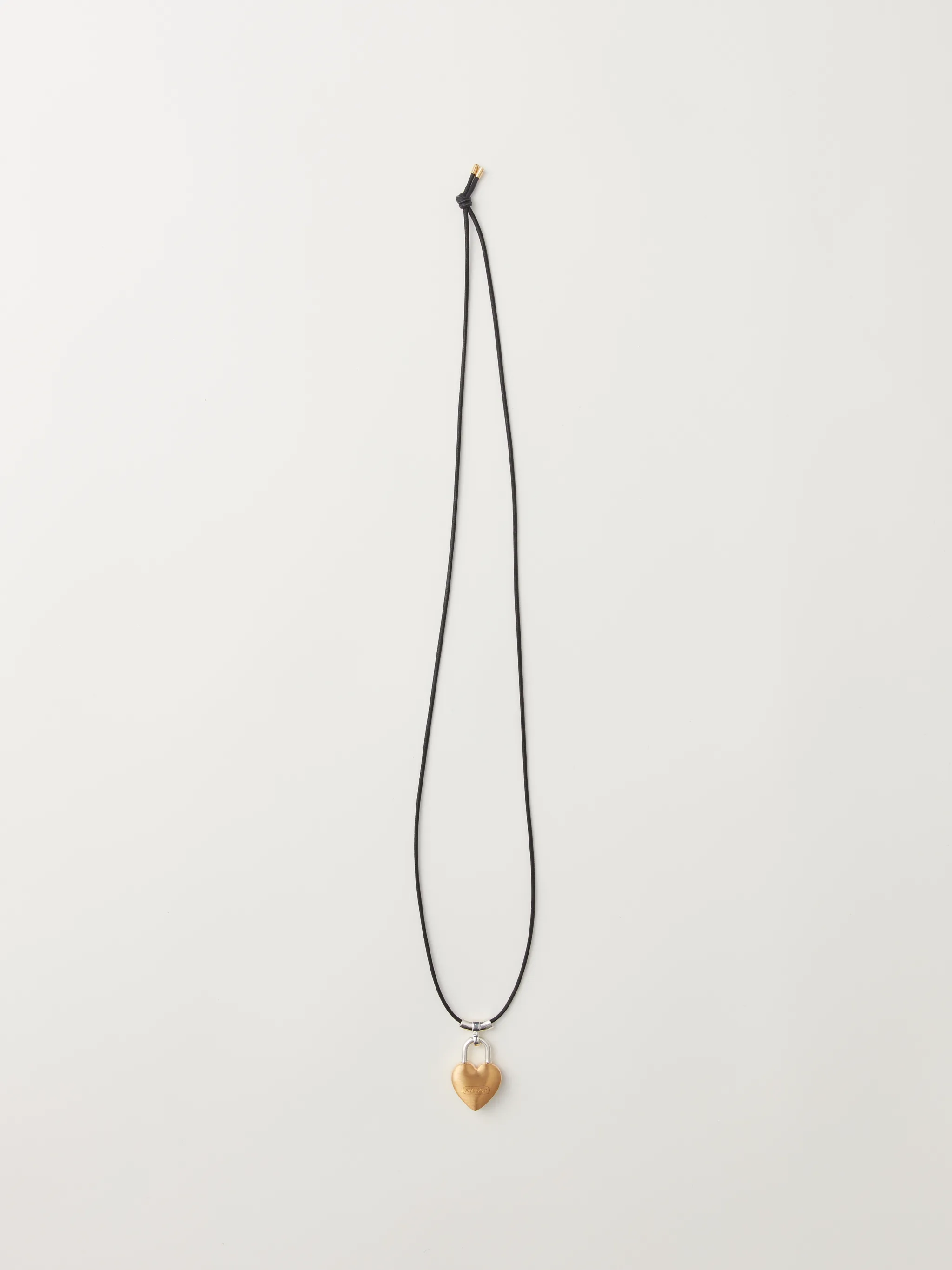 SMALL HEART PADLOCK CHARM NECKLACE
