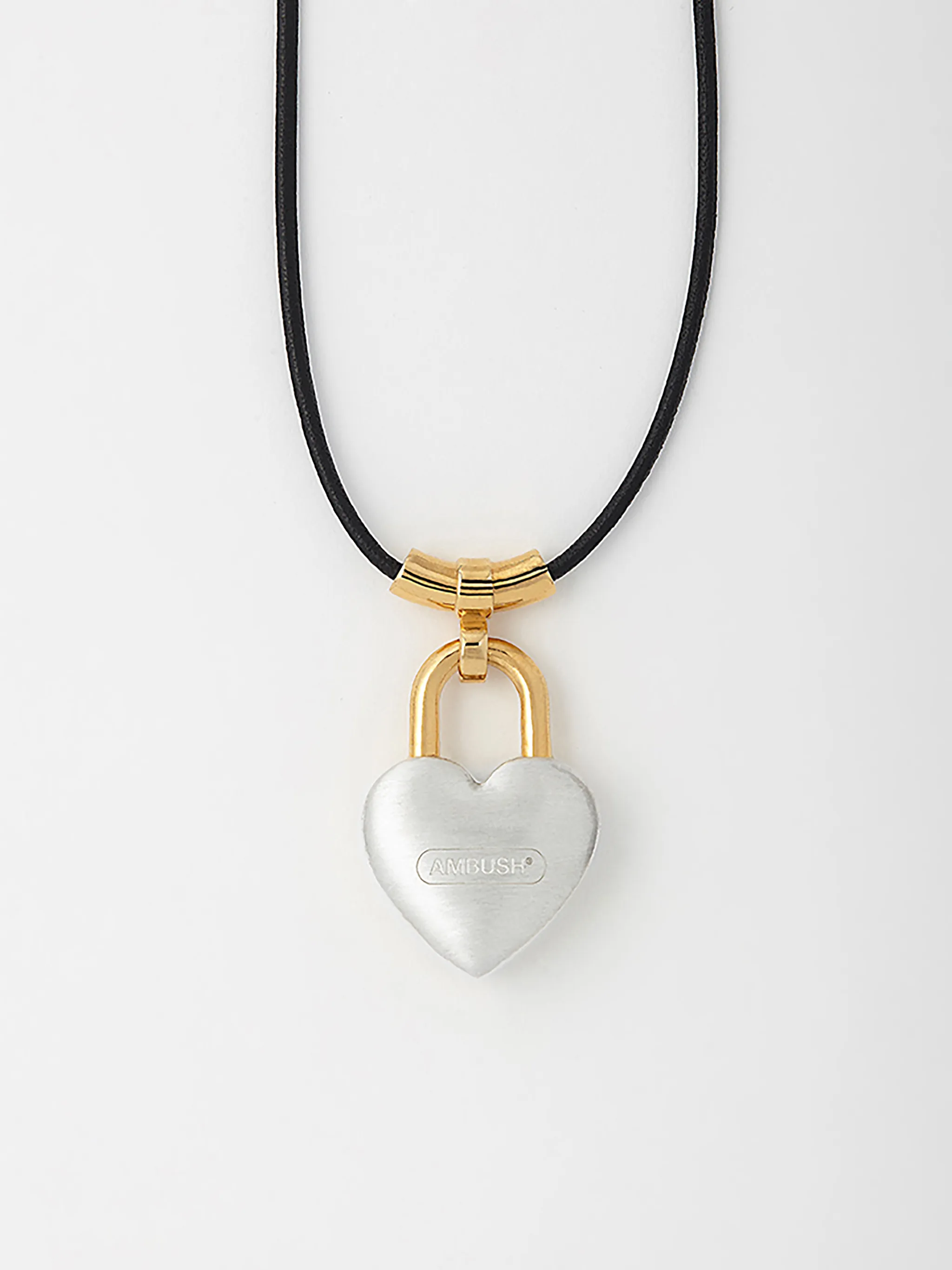 SMALL HEART PADLOCK CHARM NECKLACE