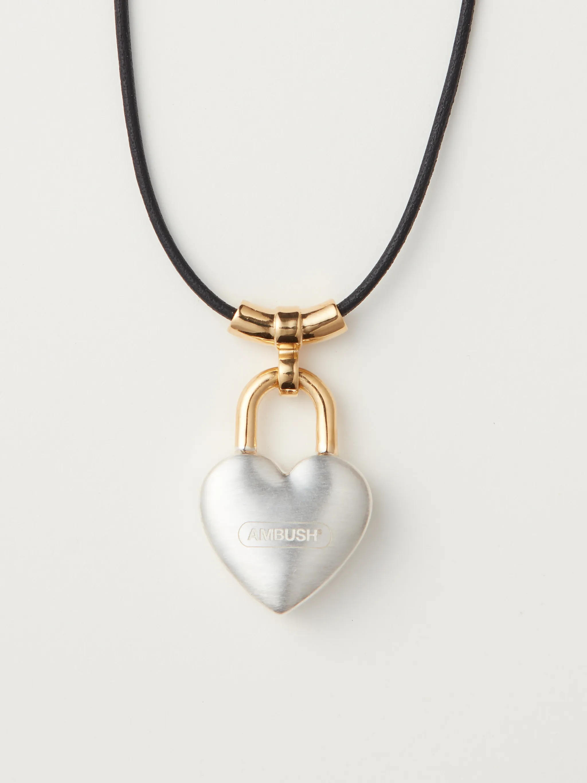 SMALL HEART PADLOCK CHARM NECKLACE