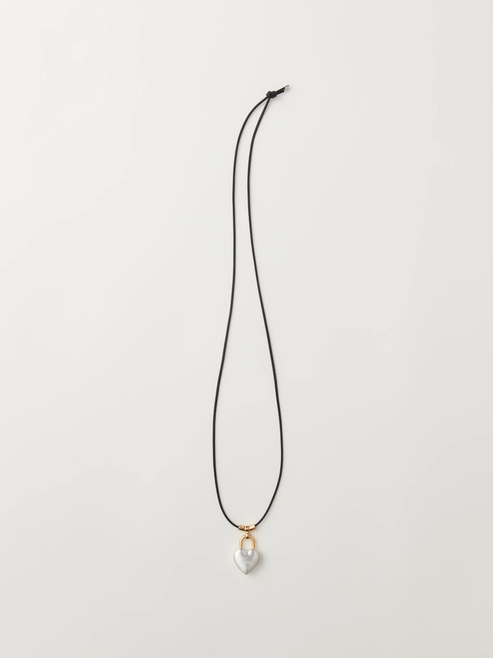SMALL HEART PADLOCK CHARM NECKLACE