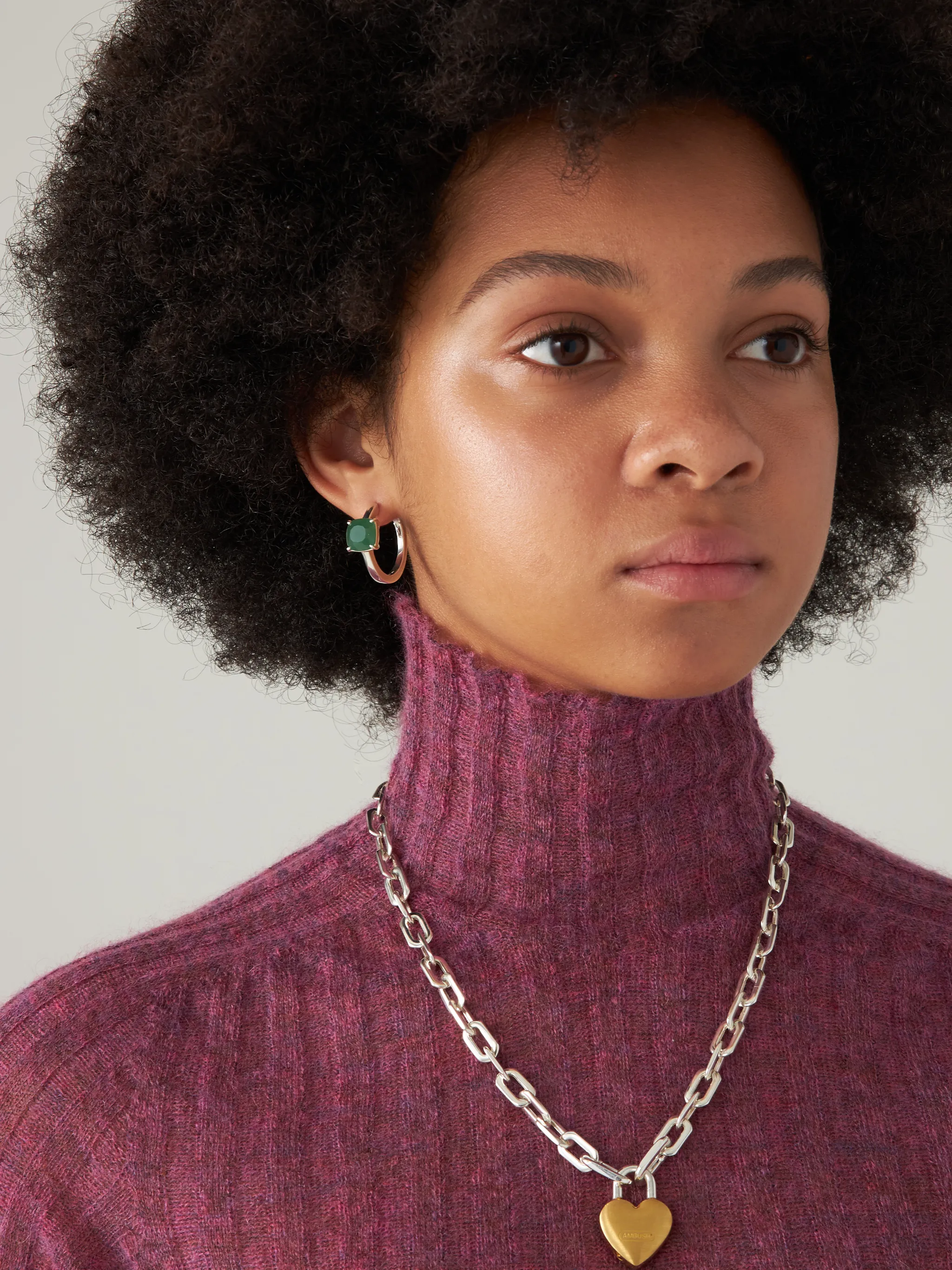 SOLITAIRE STONE EARRING