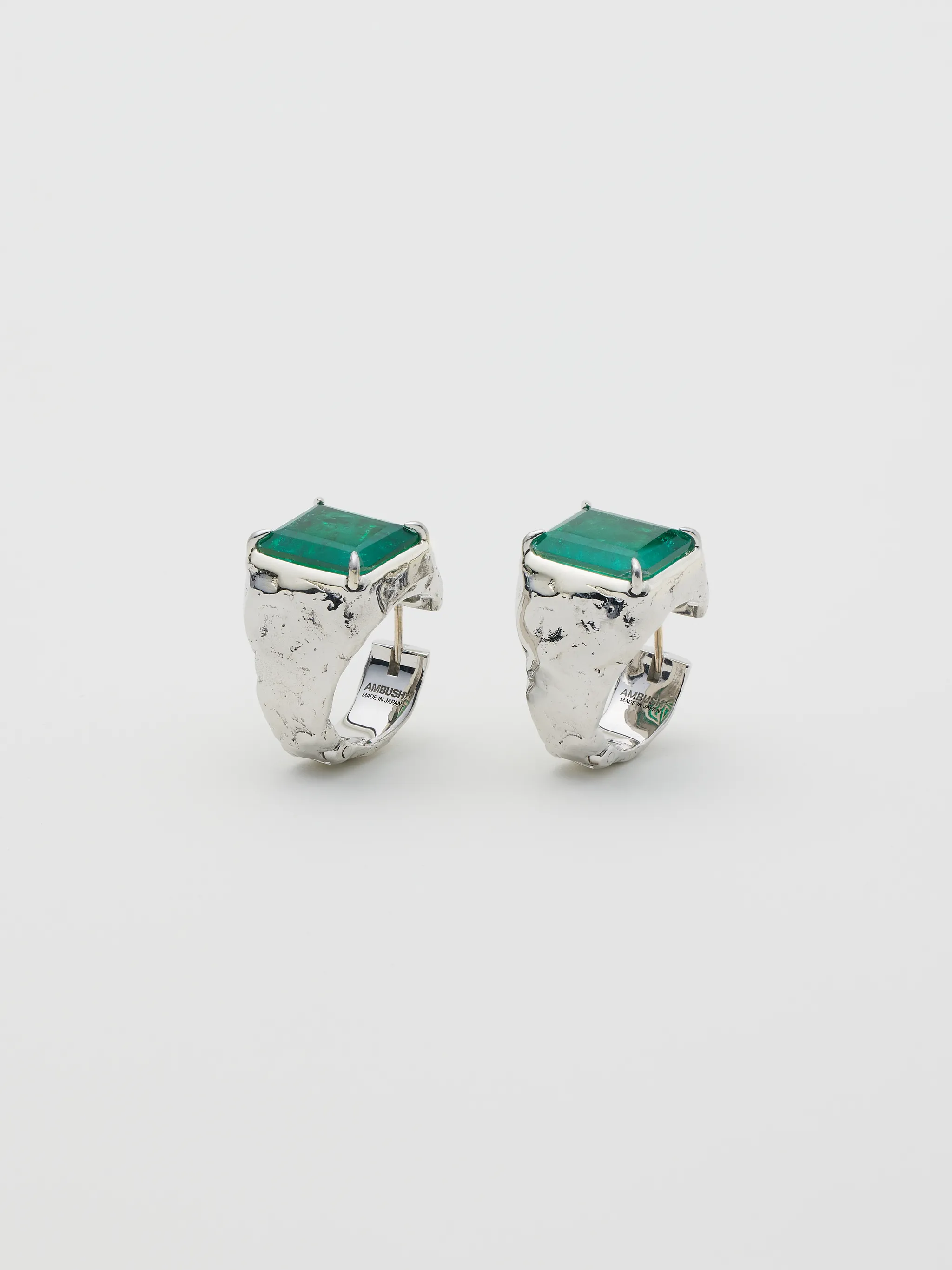 SQUARE CUT STONE EARRINGS