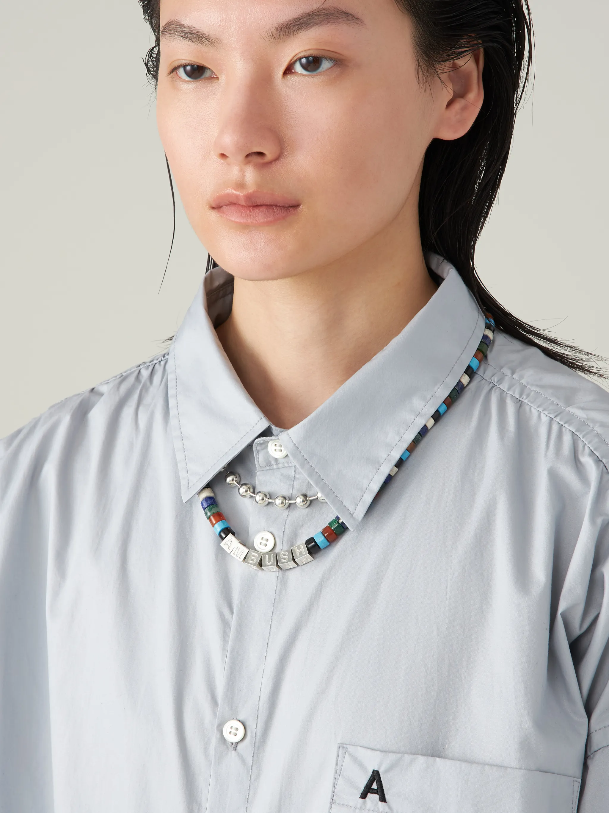 stone and beads necklace
