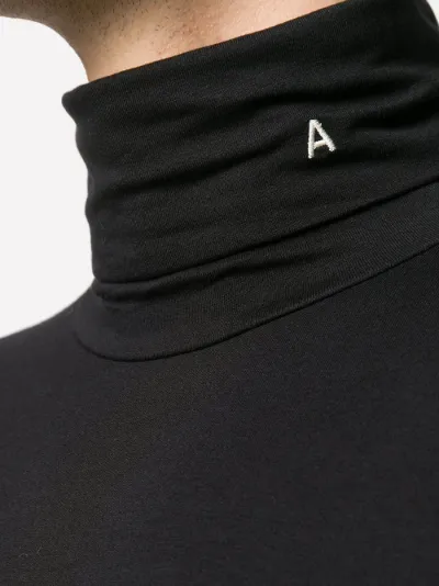 AMBUSH T-shirt a collo alto nero | MODES