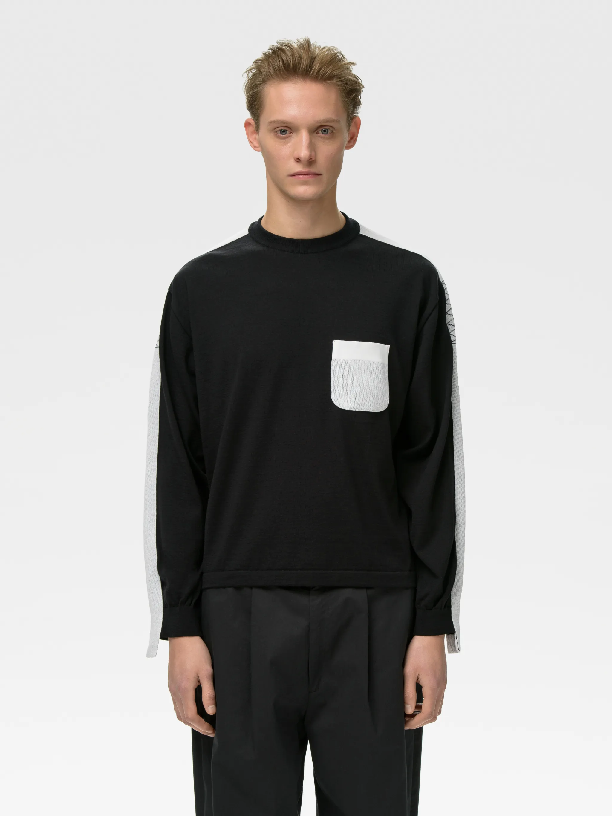 TAPED KNIT SWEATER