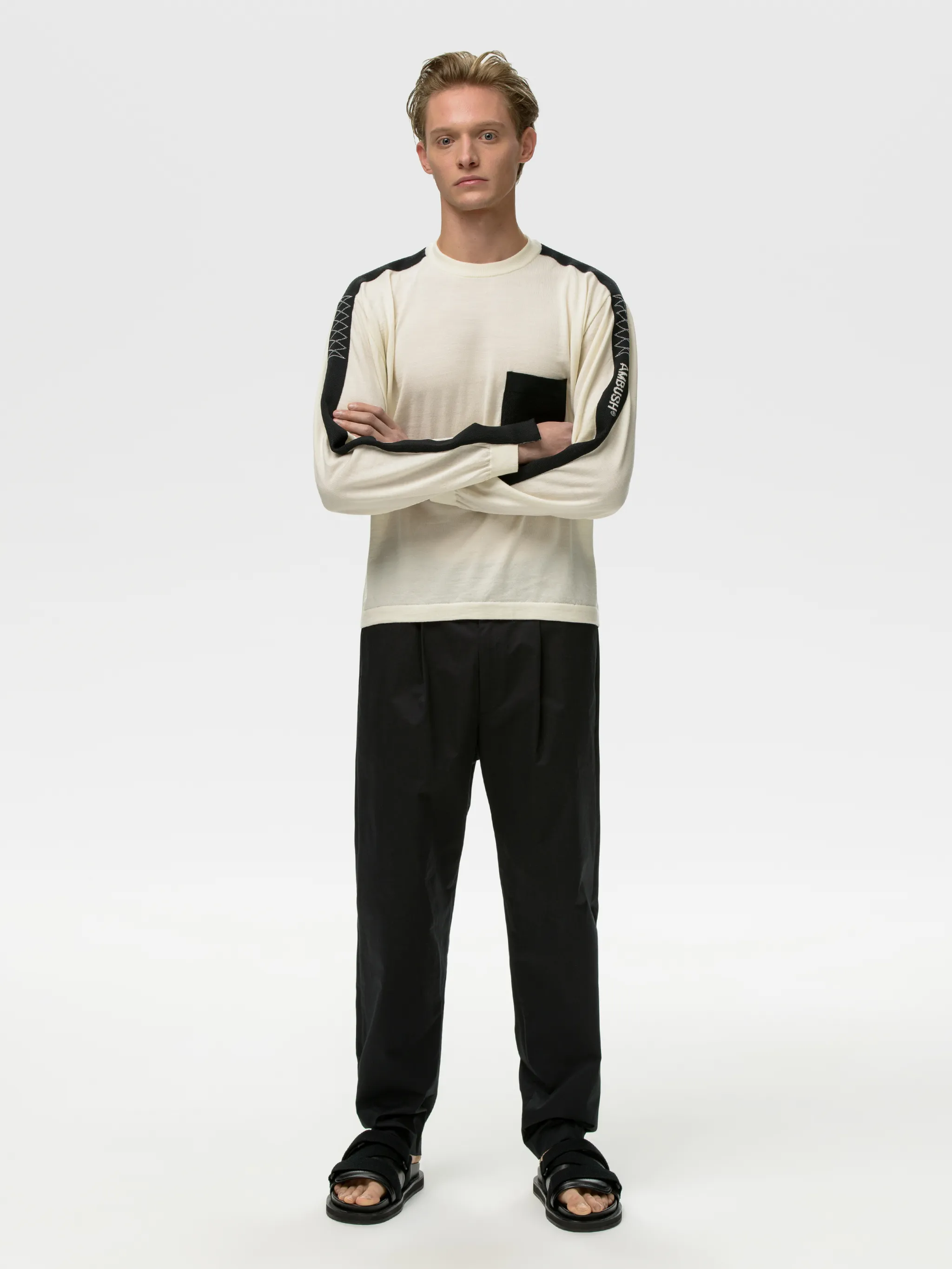 TAPED KNIT SWEATER