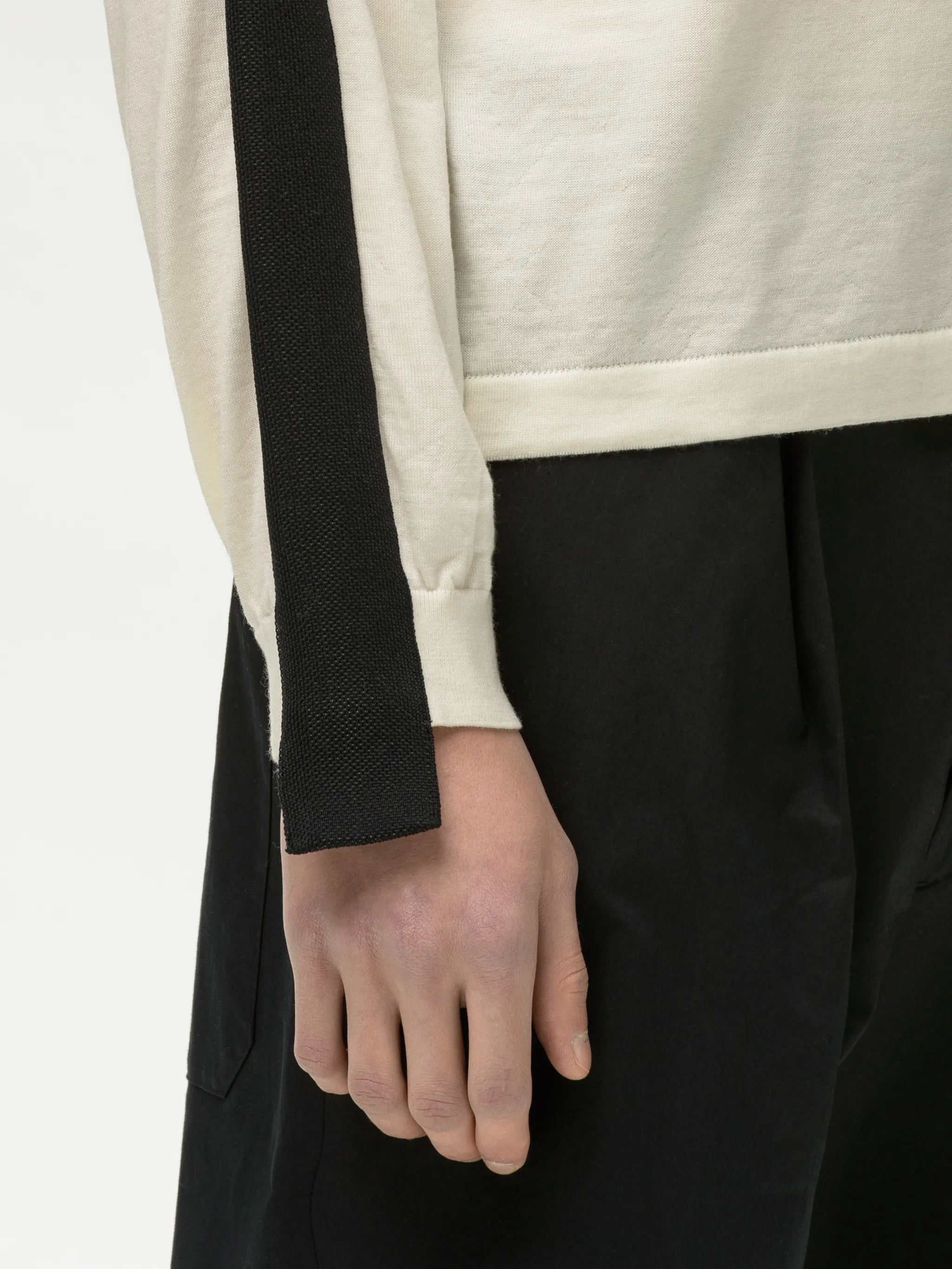 TAPED KNIT SWEATER
