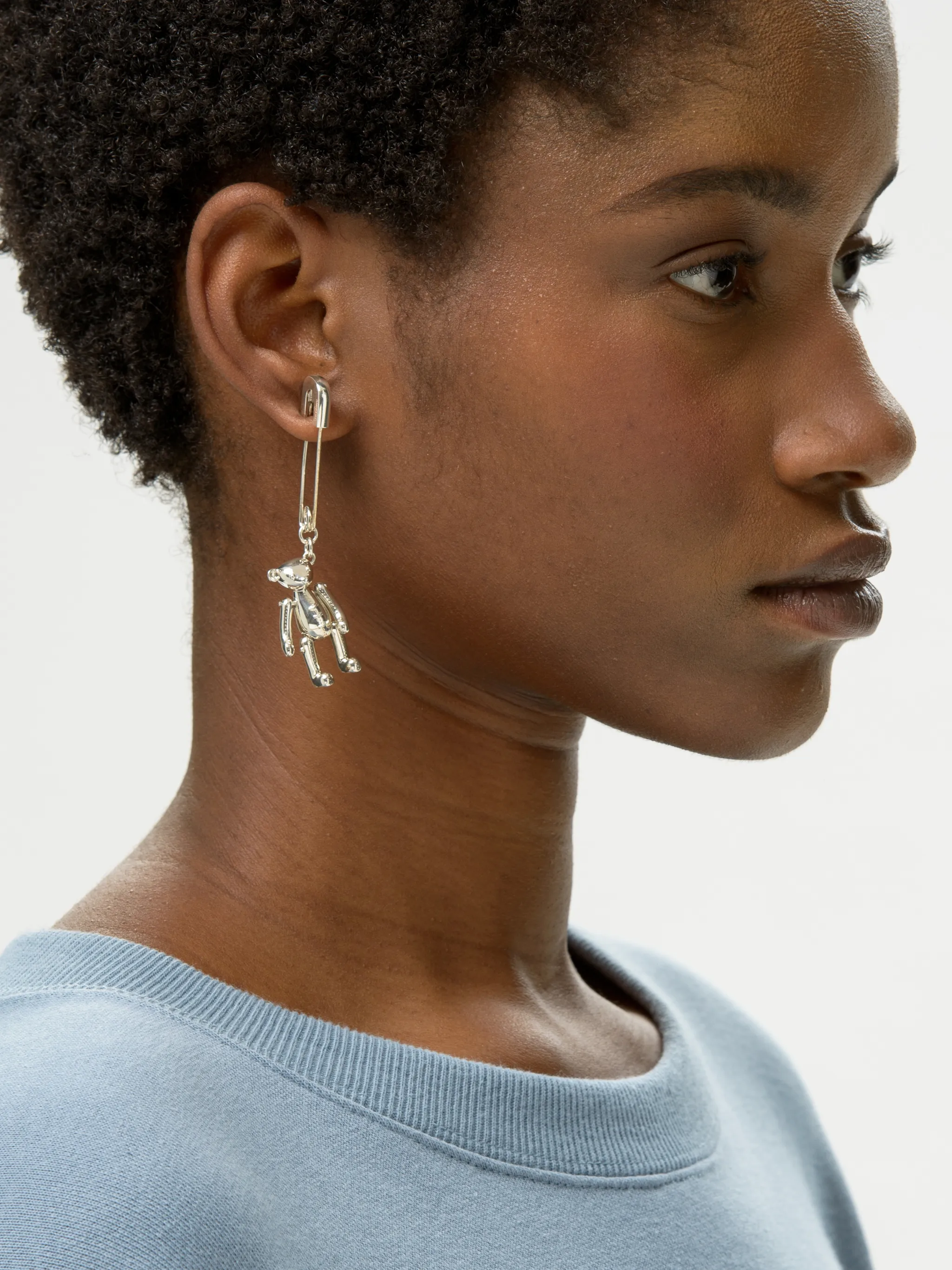 TEDDY BEAR CHARM EARRING