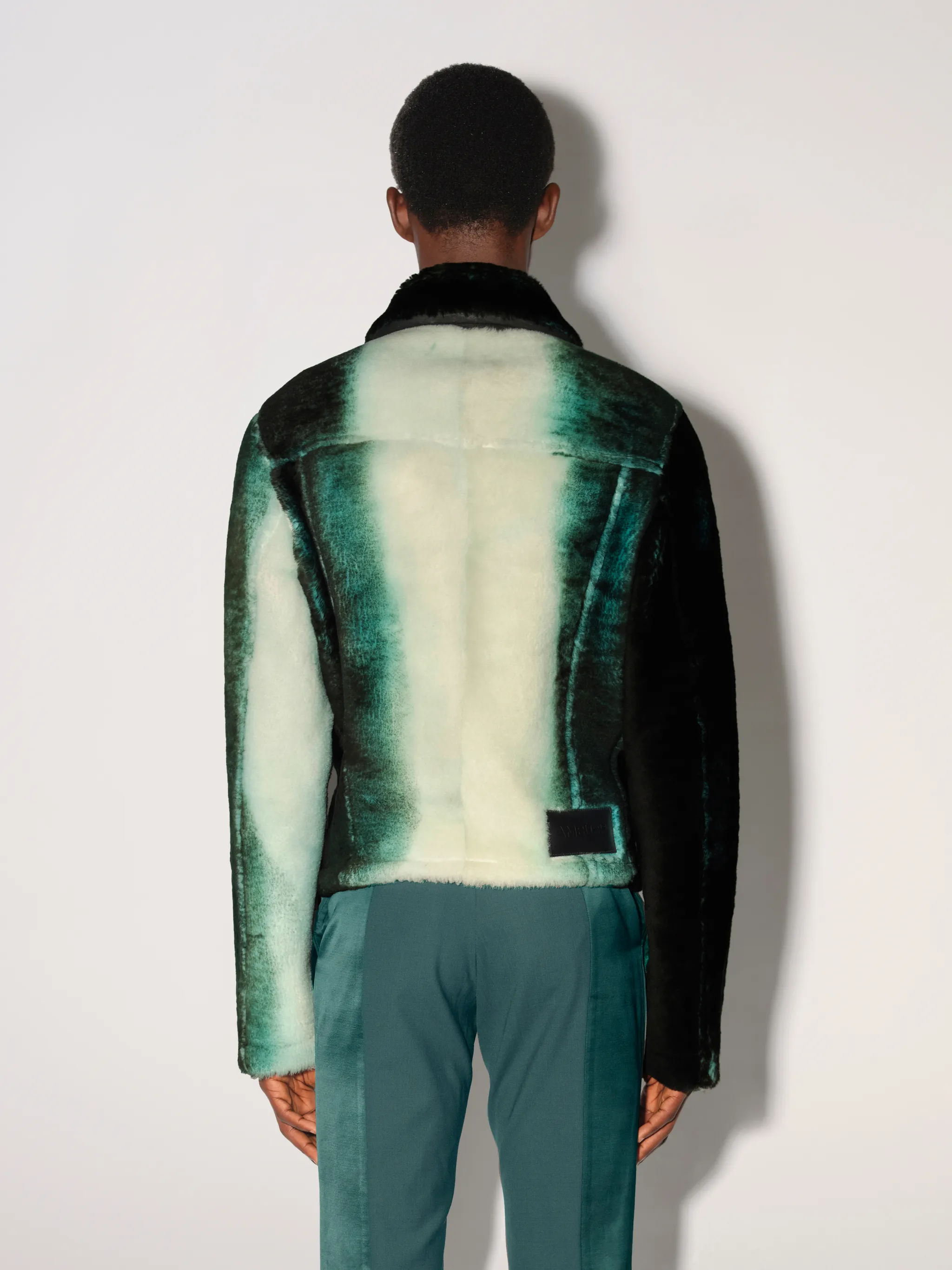 TIE DYE SHEARLING JACKET