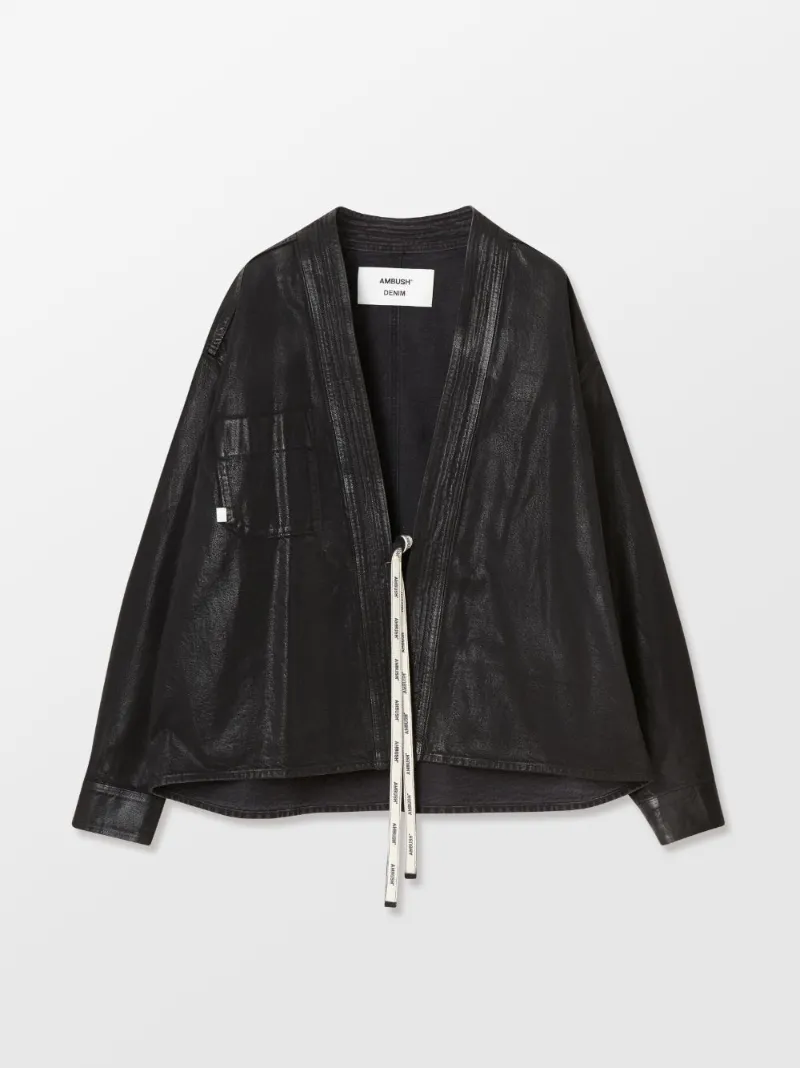TIE-FASTENING SHIRT