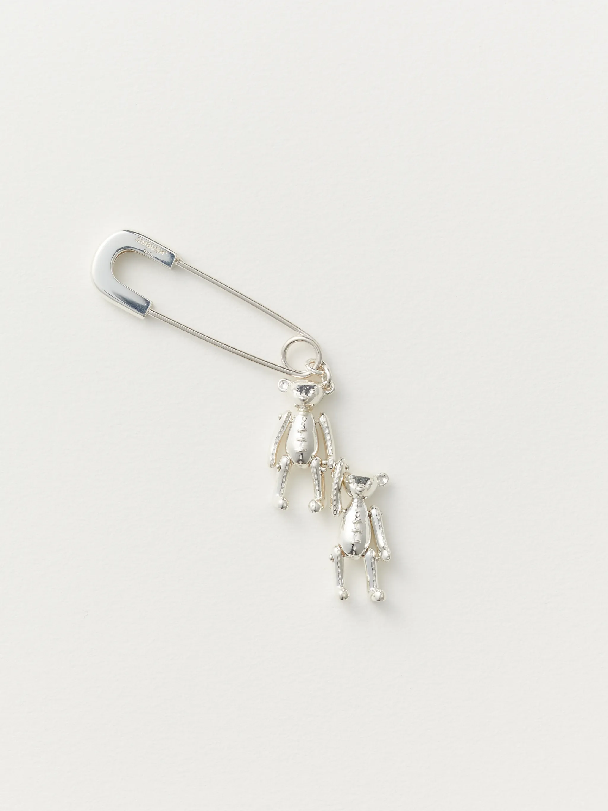 TWO TEDDY BEARS CHARM EARRING