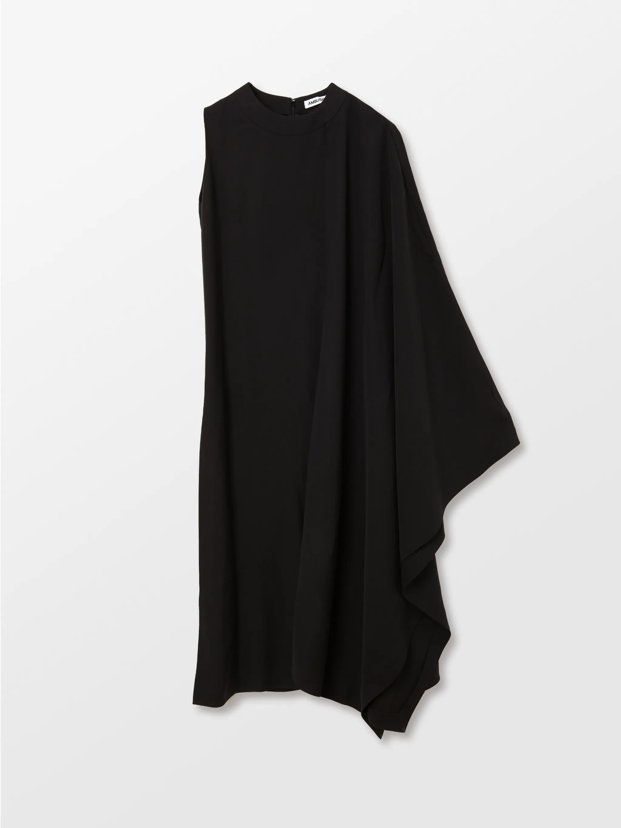 sleeveless cape dress