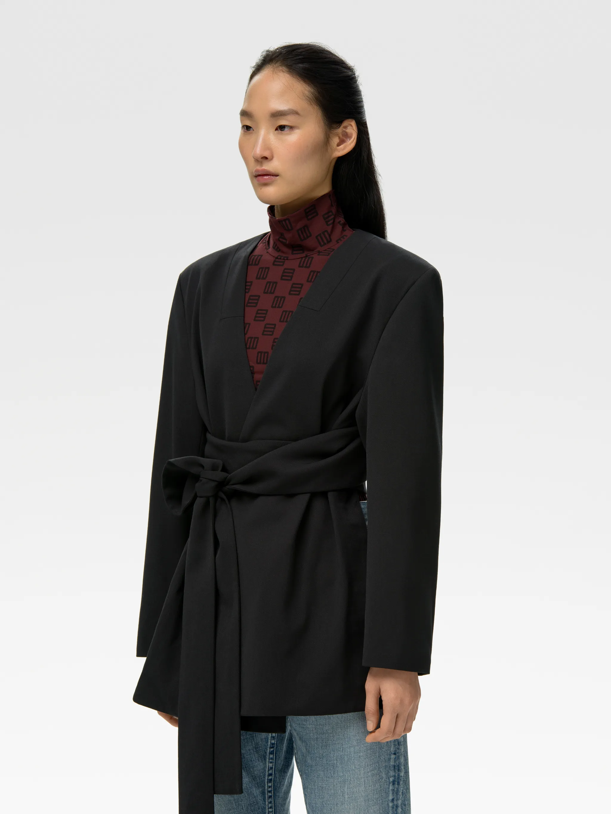 WAIST TIE WOOL BLAZER | AMBUSHÂ® Official