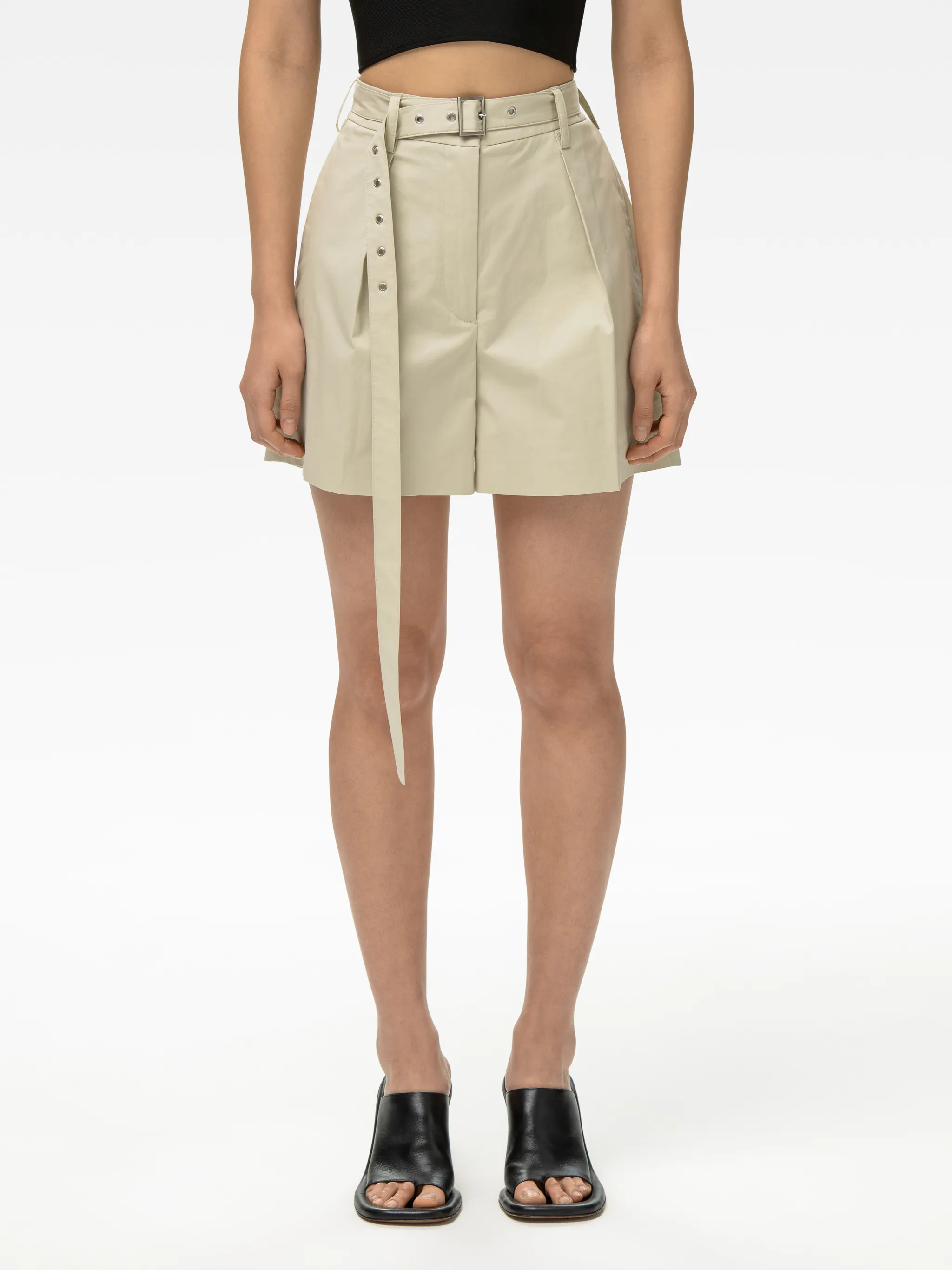 WIDE COTTON SHORTS
