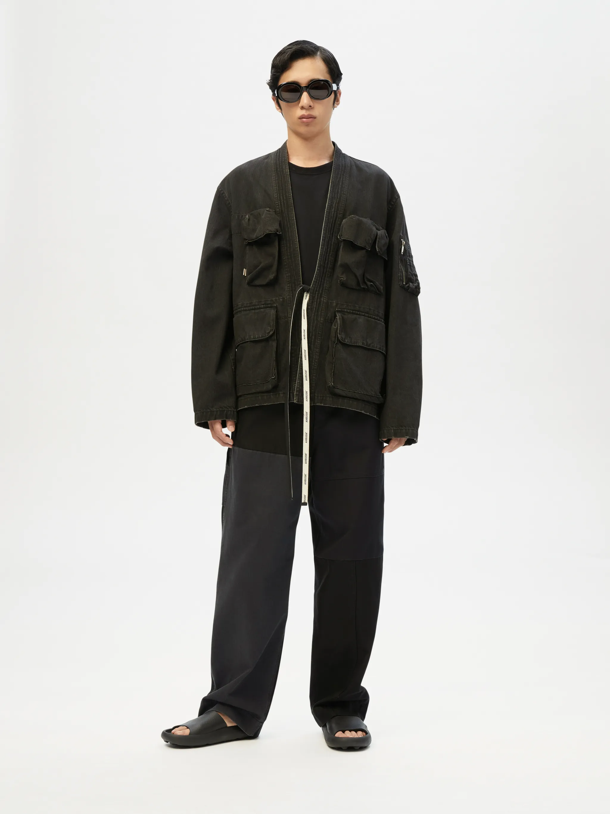 和服式牛仔外套