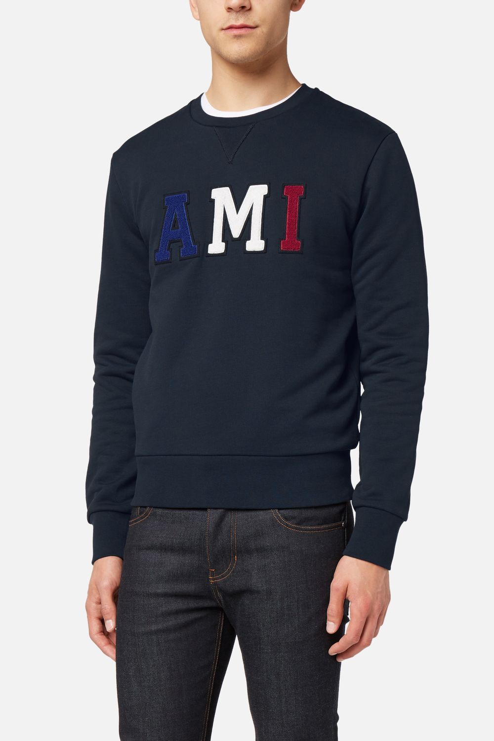 Ami Alexandre Mattiussi Ami Logo Sweatshirt Ami Paris