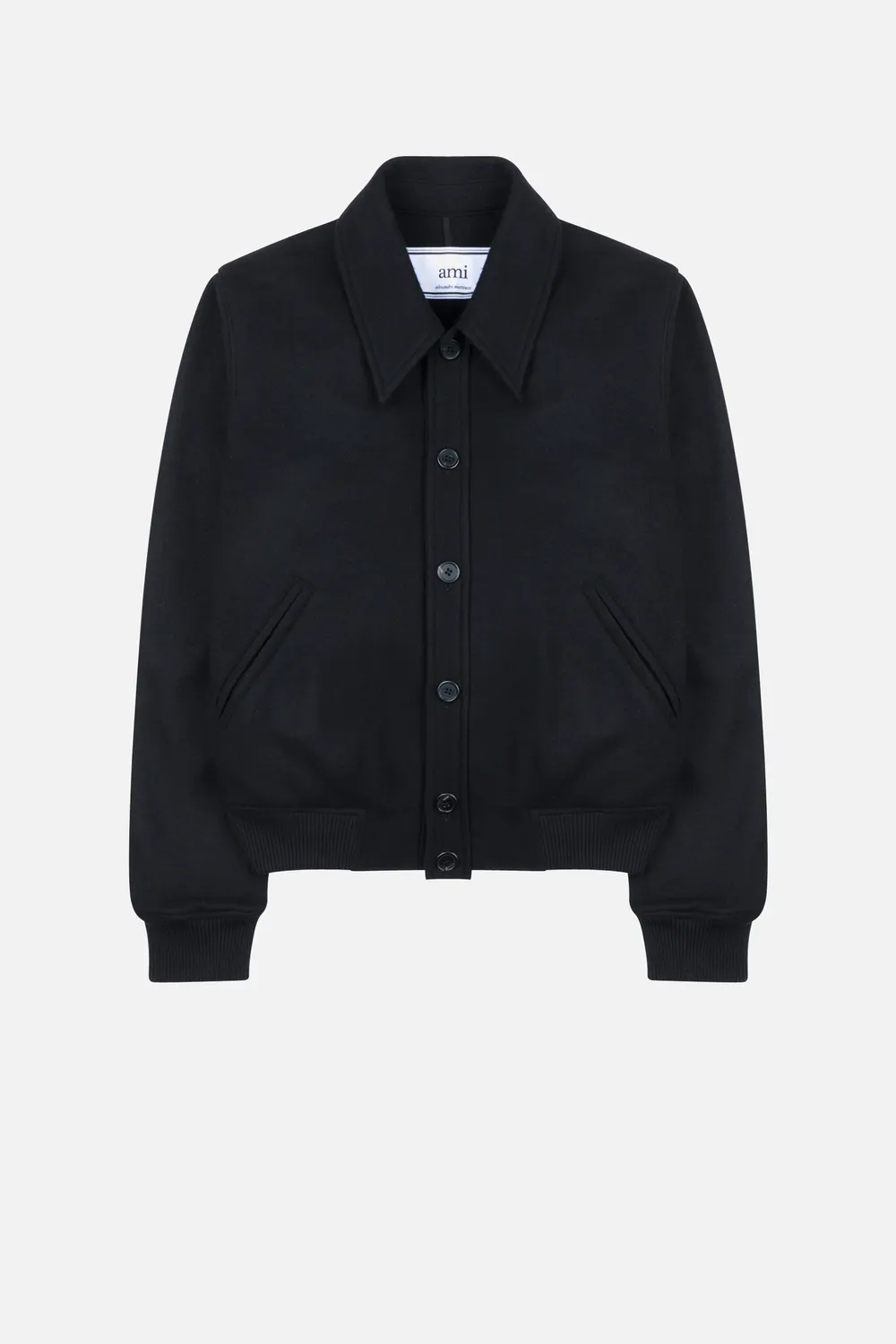 Ami Alexandre Mattiussi Black JERSEY JACKET