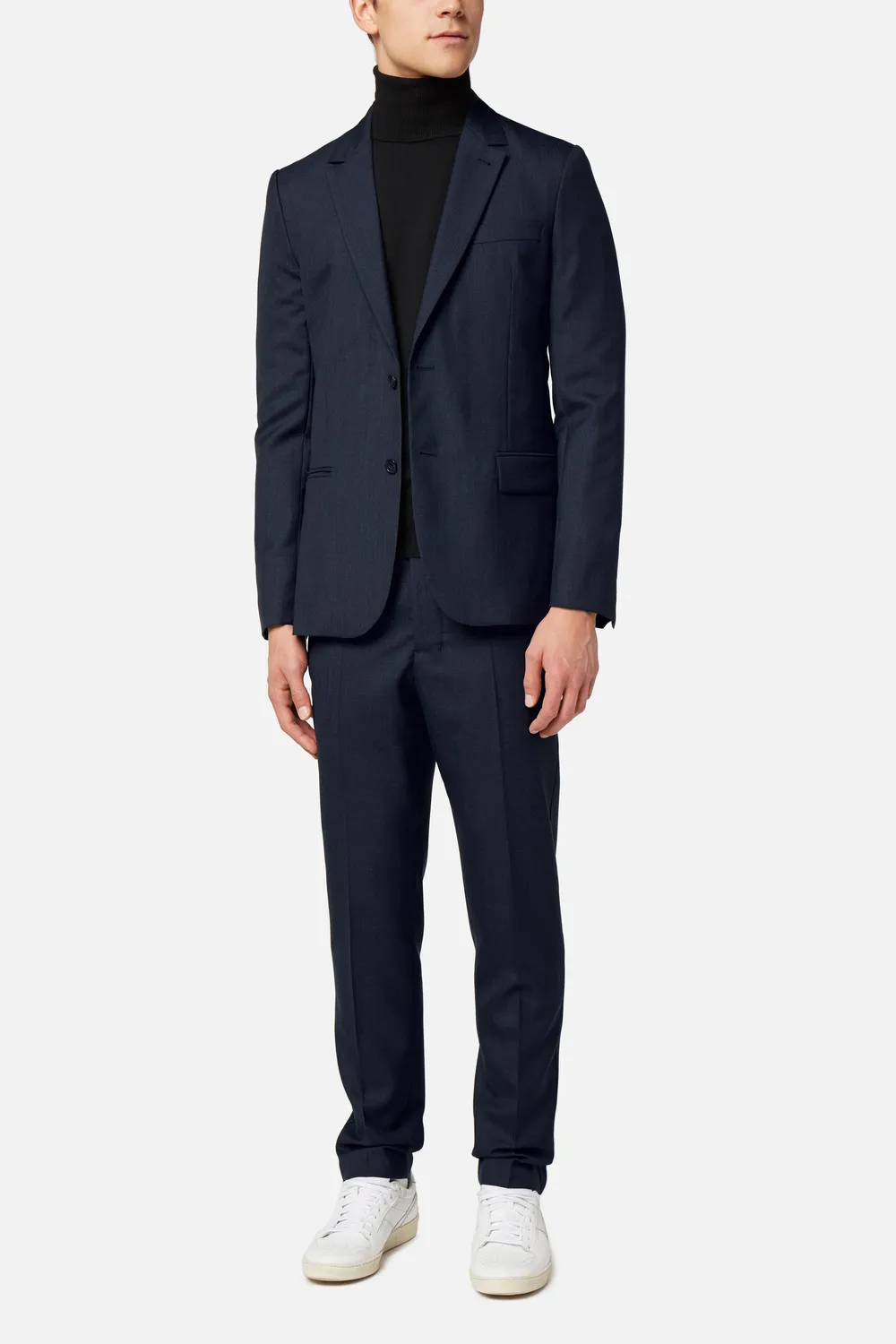 ami alexandre mattiussi navy lined two button jacket ami alexandre mattiussi navy lined two button jacket