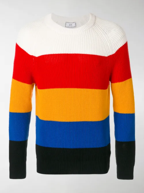 Ami Alexandre Mattiussi - striped round-neck jumper