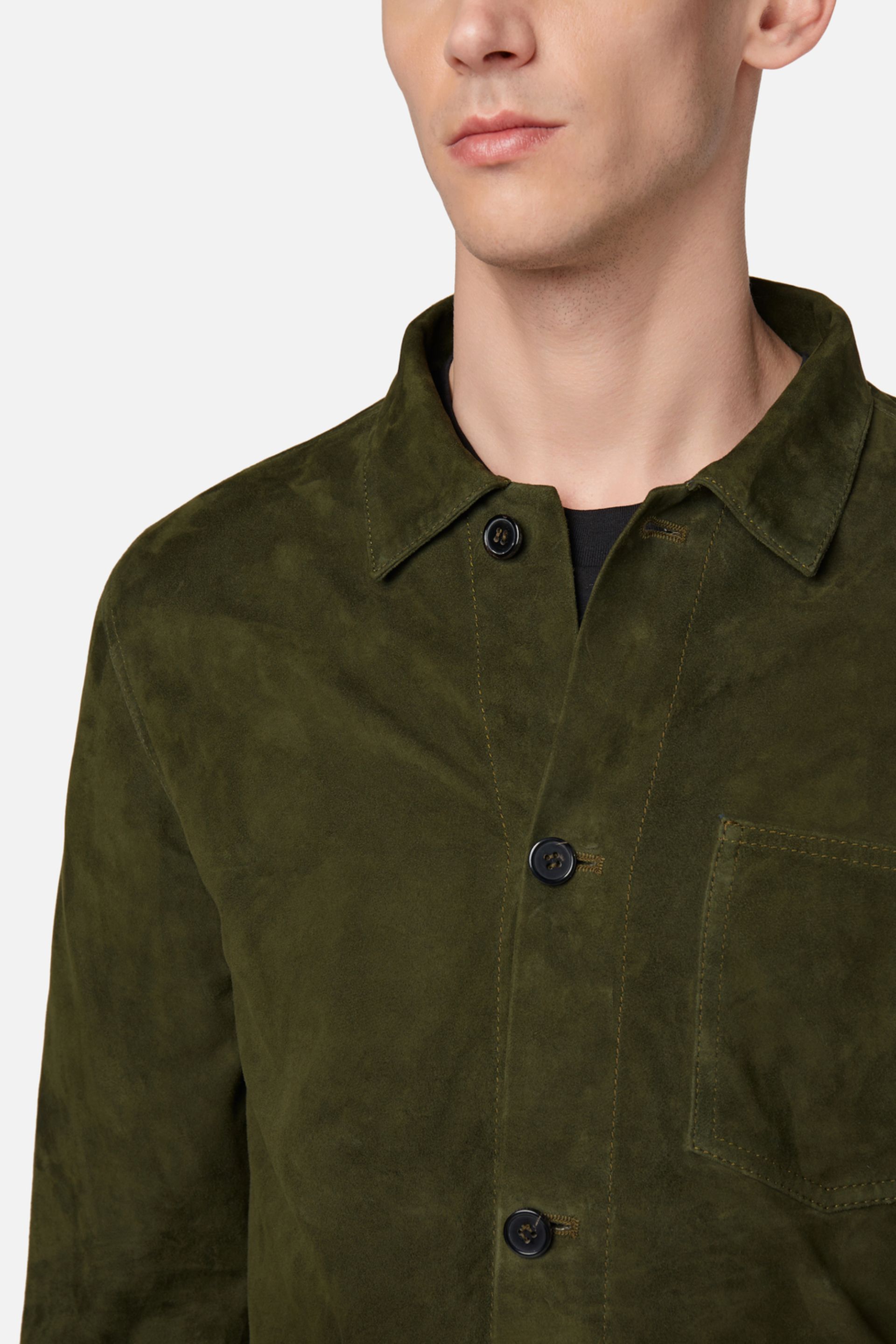 ami suede overshirt