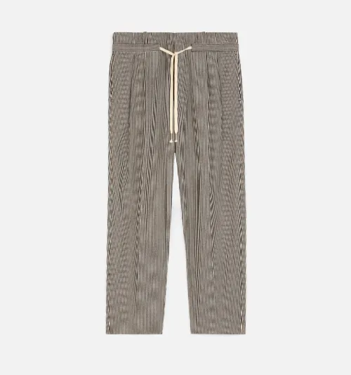 drawstring striped pants