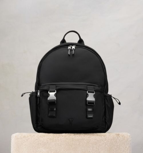 Black Ami De Coeur Backpack | AMI PARIS US