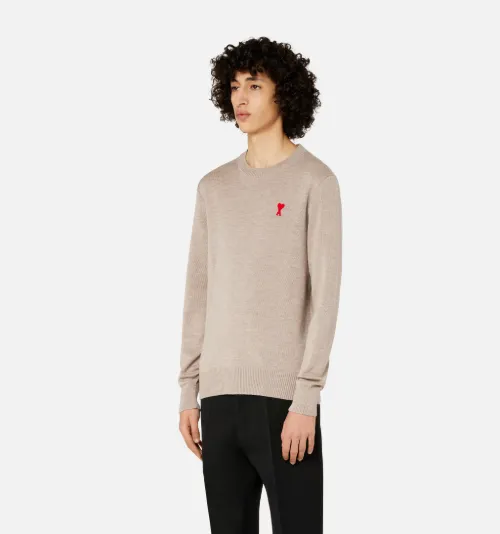 Ami crew shop neck sweater