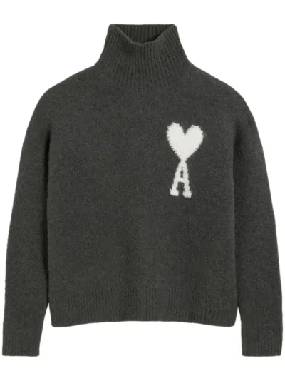 AMI Paris Ami de Coeur funnel neck sweatshirt Eraldo BE