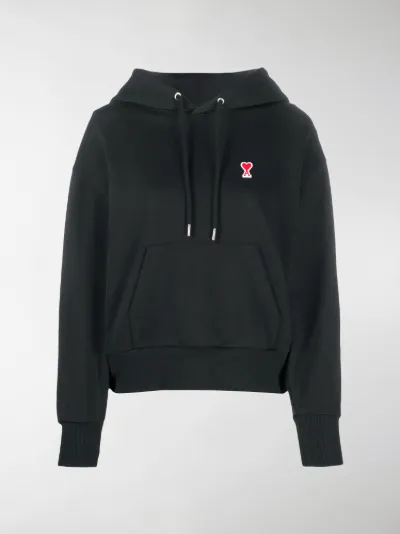 ami paris black hoodie