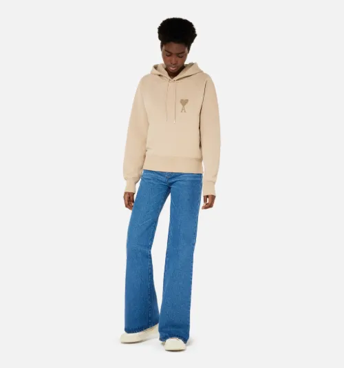 ami hoodie beige