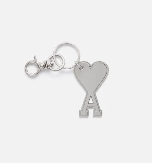 silver Ami de Coeur Keyring | AMI PARIS US