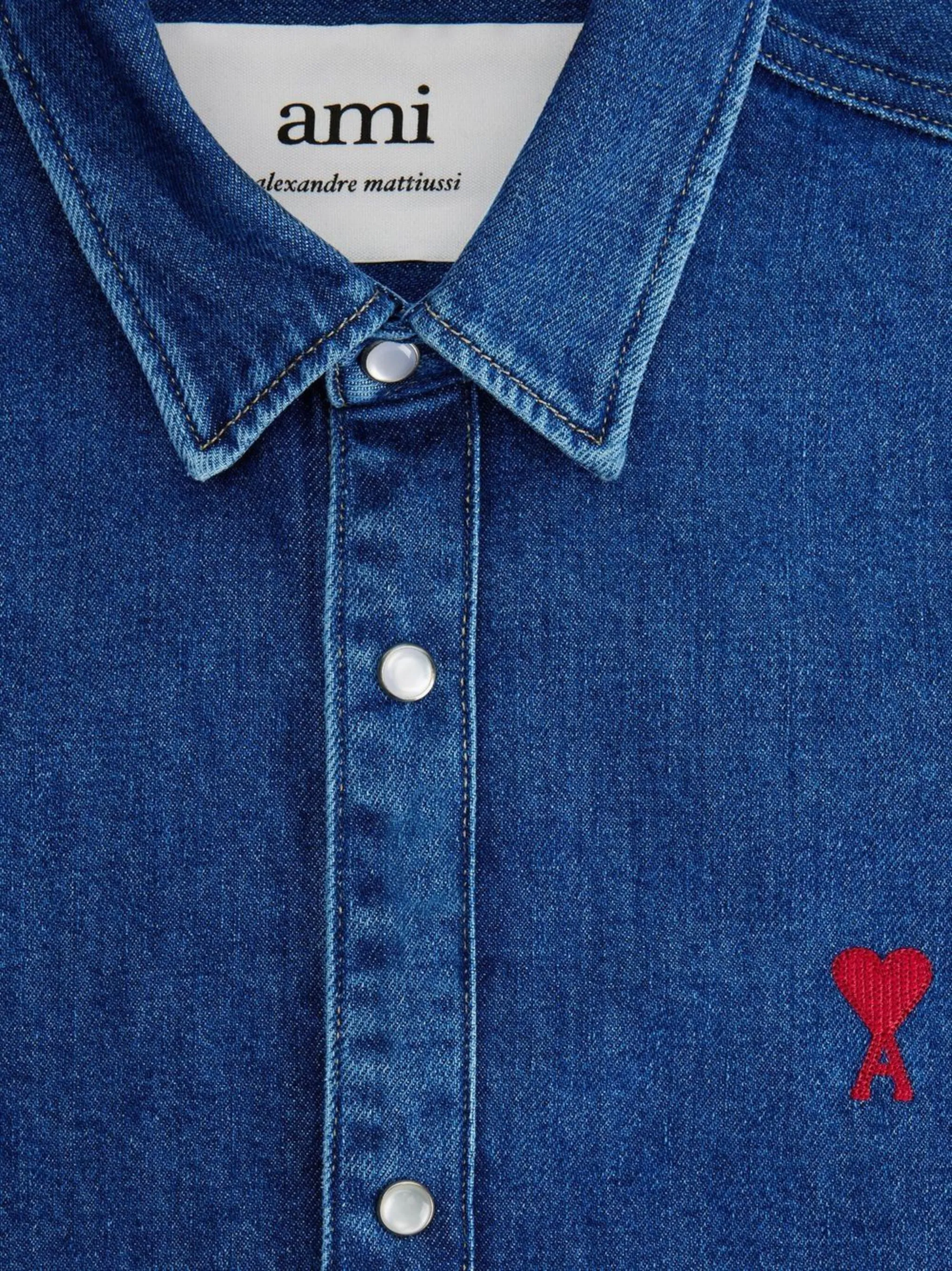 ami alexandre mattiussi Heart DenimShirt