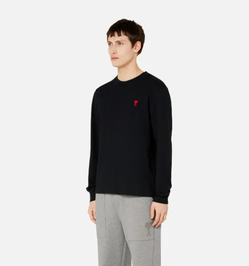 ami long sleeve heart tee