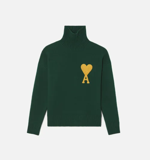 green lurex jumper