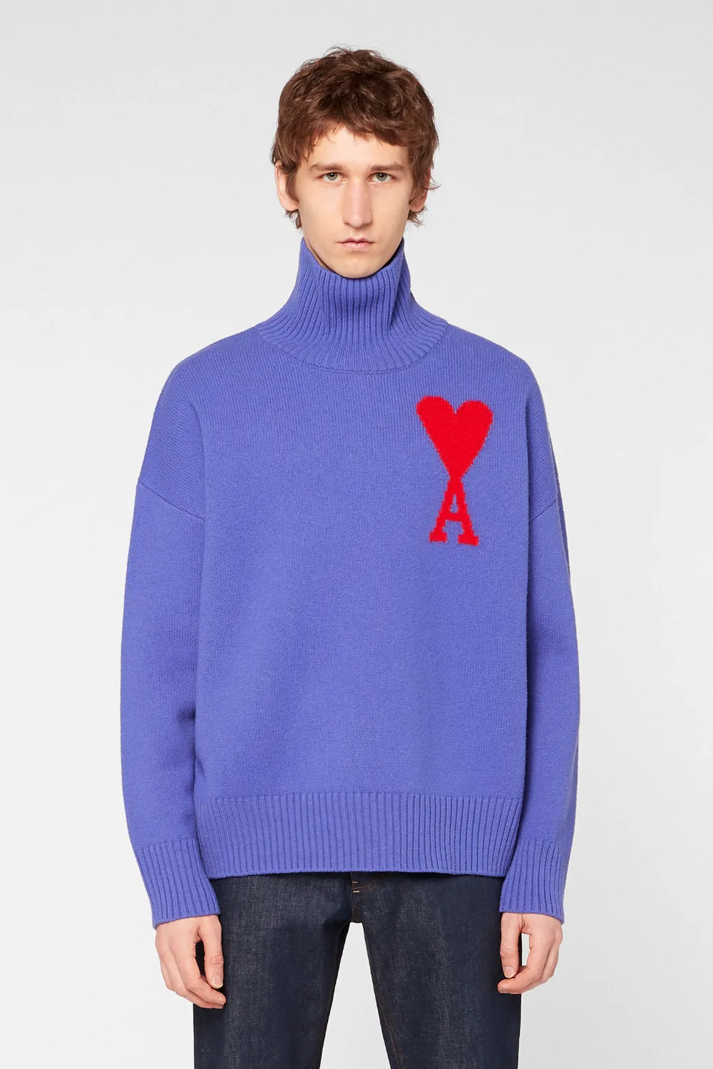 Ami de coeur 2024 funnel collar oversized sweater