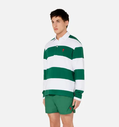 green striped polo