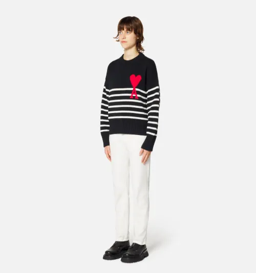 ami striped sweater