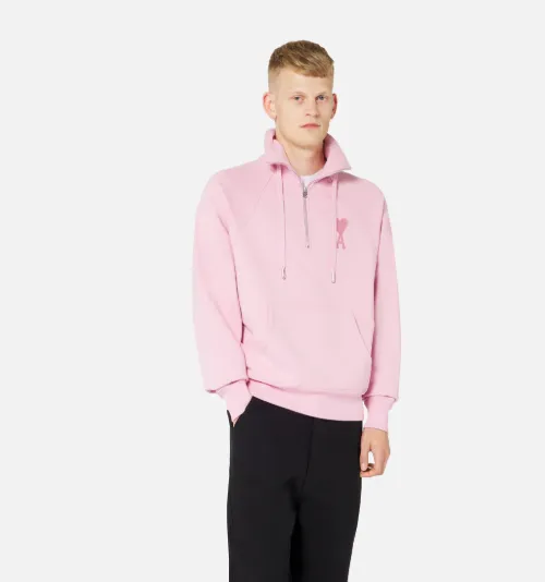 Ami paris pink discount hoodie