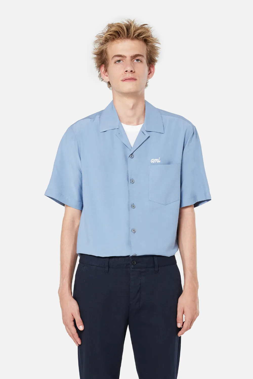 ami embroidered shirt