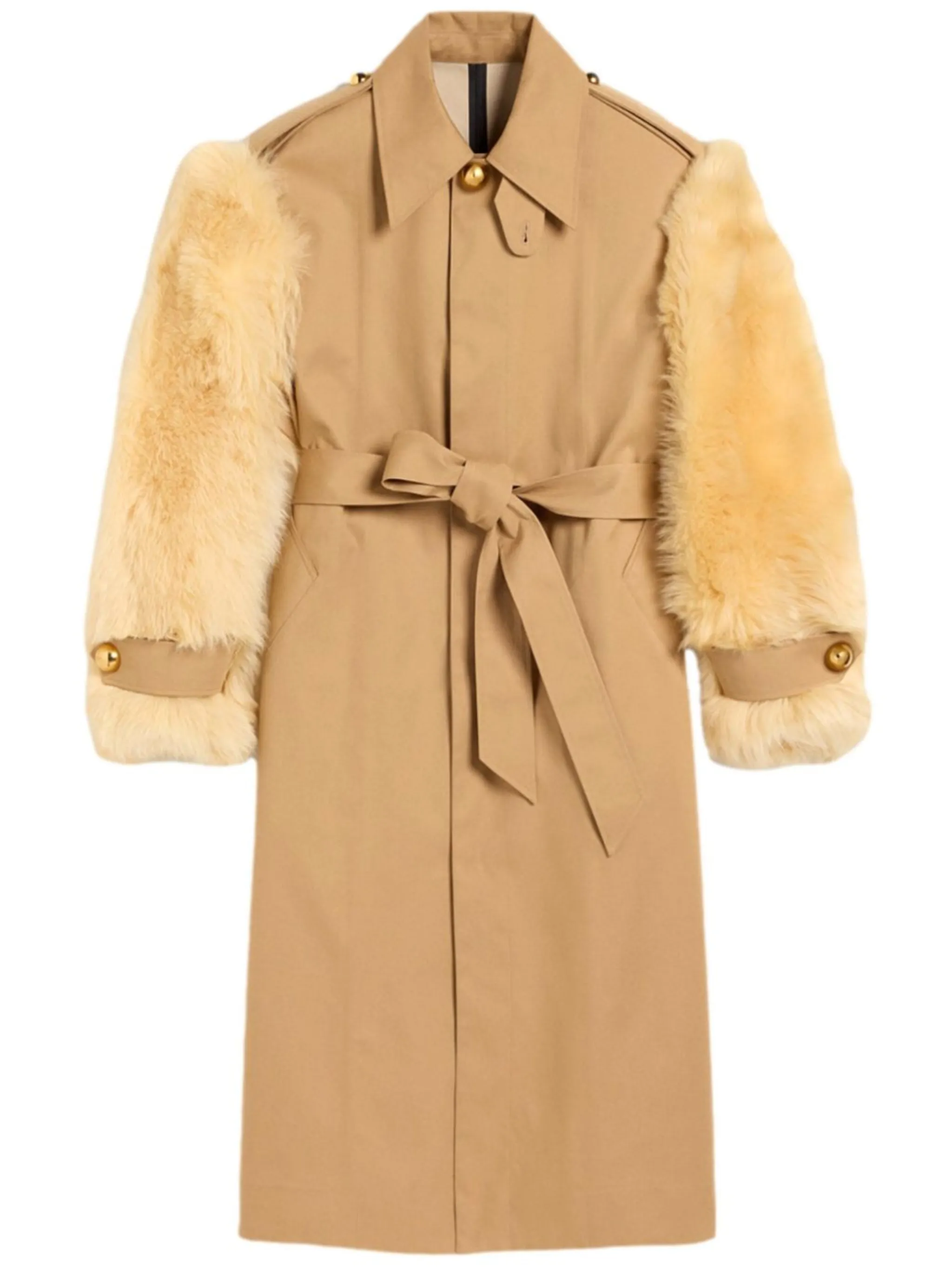 コート AMI PARIS FW23 BELTED COAT (FCO308_WV0022263) Ami Paris Long belted coat - Grey - Women | FCO308WV0022263