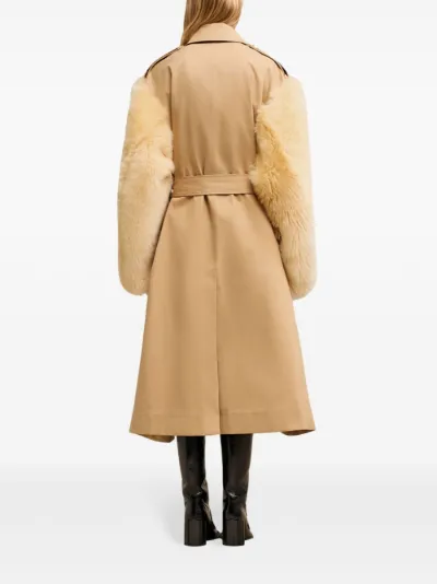 AMI Paris belted faux-fur coat | Eraldo.com FR