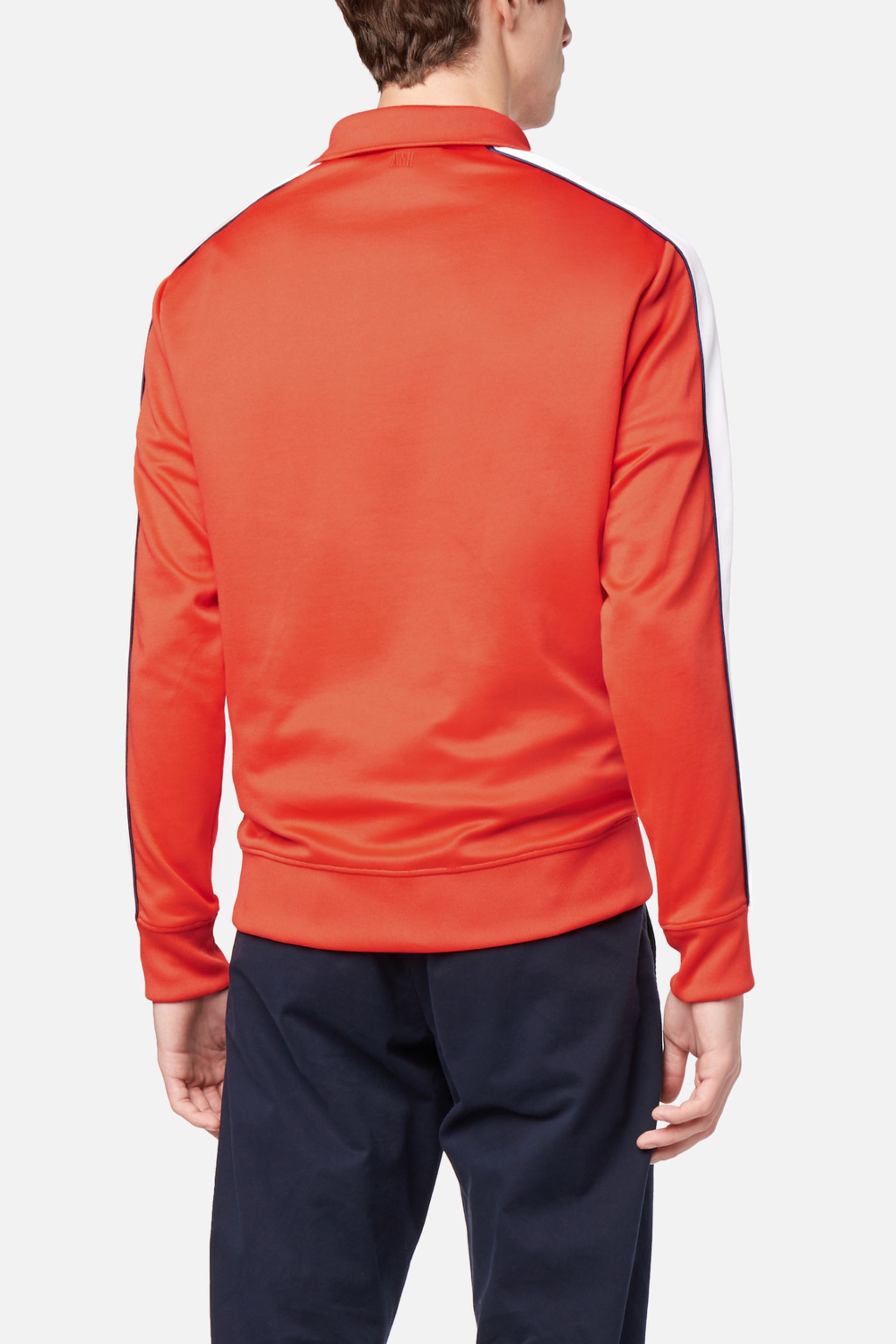 sweatshirt with polo collar