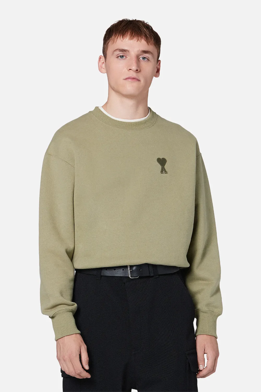 ami big heart sweatshirt