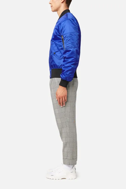 royal blue bomber jacket