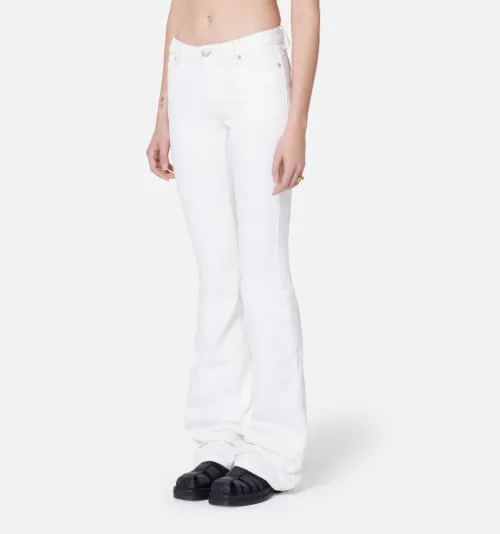 Bootcut white clearance trousers